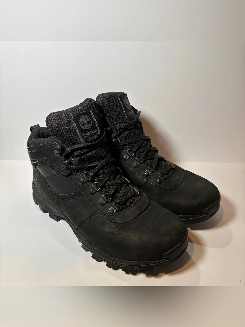 Timberland Mt. Maddsen Mid Waterproof Hiking Boots Men's Size 10 Black